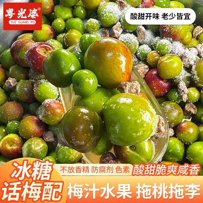 正宗黄冰糖话梅拖桃拖李青芒果条芭乐油柑果美味孕妇零食解腻500g