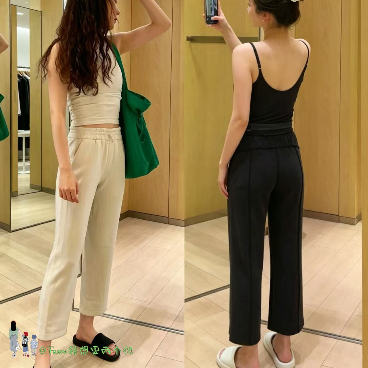 From上新~Soft神裤24寸窄版直筒裤垂坠感运动显瘦高腰八分裤女 夏