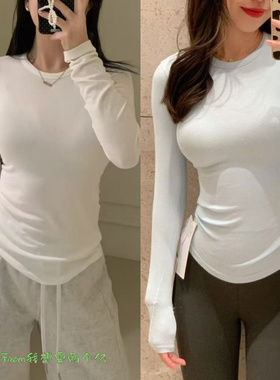 上新~0件和无数件 From  Hold Tigt修身显瘦螺纹长袖瑜伽T恤女