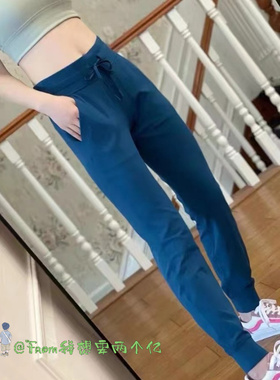 现~From新品 裸感运动卫裤女健身休闲束脚裤scba高腰瑜伽弹力长裤