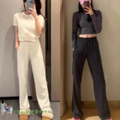 女 上新 冬 直筒裤 Soft保暖高腰长裤 加绒神裤 显瘦From运动休闲窄版