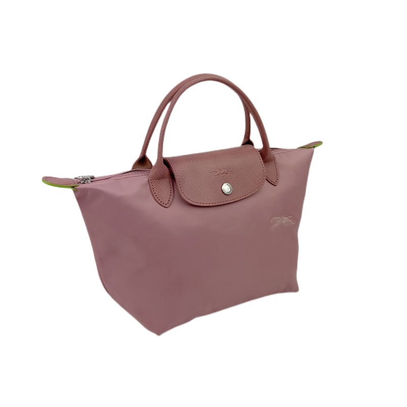 法龙儴包小号短柄饺子包尼龙单肩手提包折叠包刺绣购物包女包