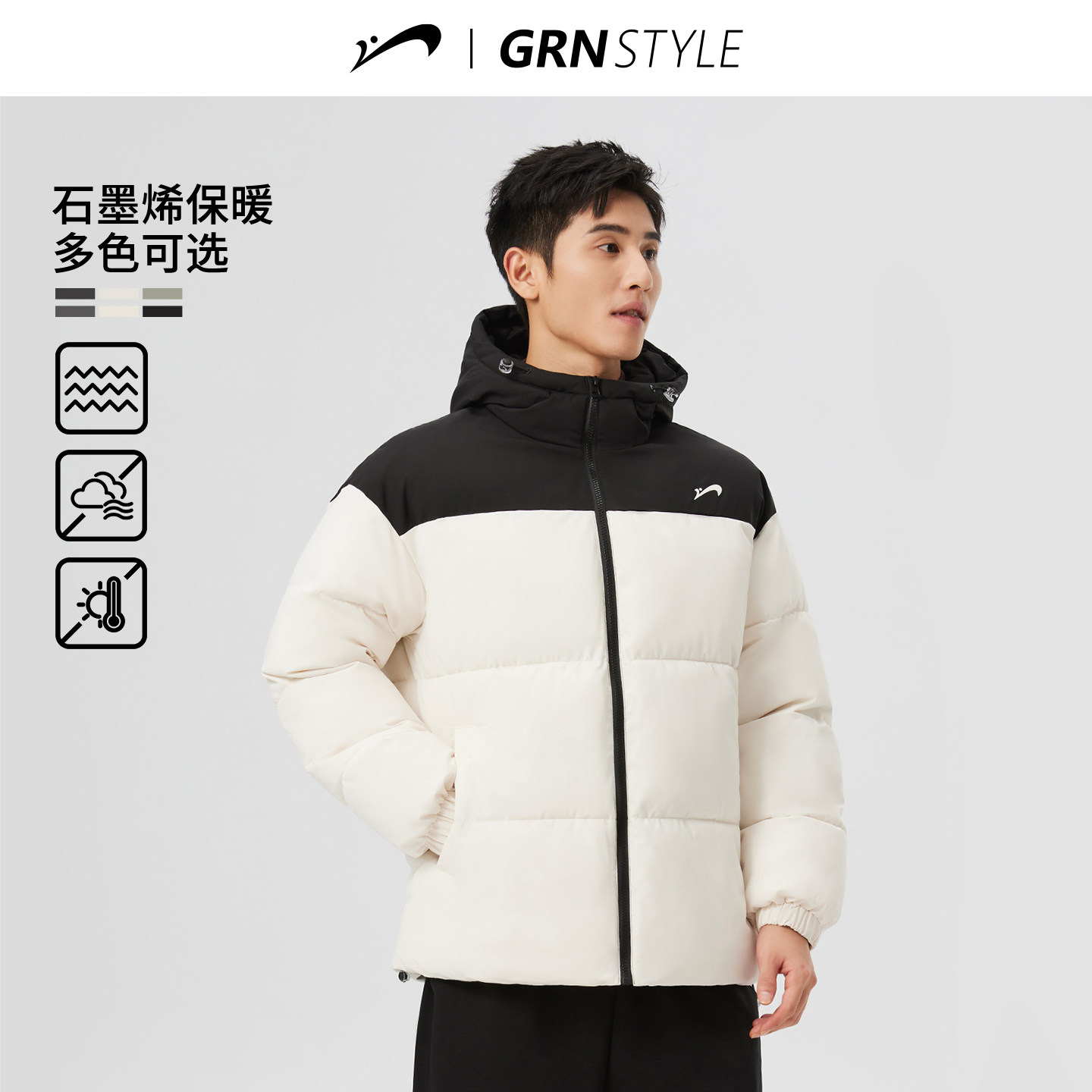 贵人鸟棉服男款冬季情侣面包服