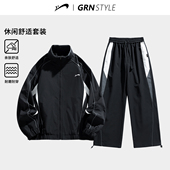 休闲套装 贵人鸟运动套装 训练跑步服两件套男士 2026年新款 男春秋季