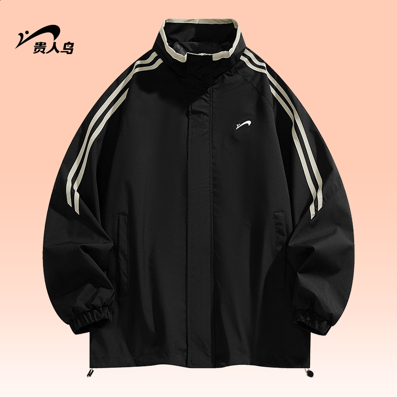 贵人鸟加绒外套男款爸爸夹克