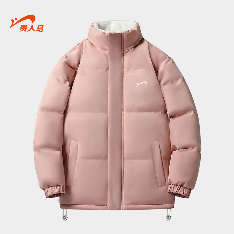 贵人鸟加绒加厚棉服女款冬季