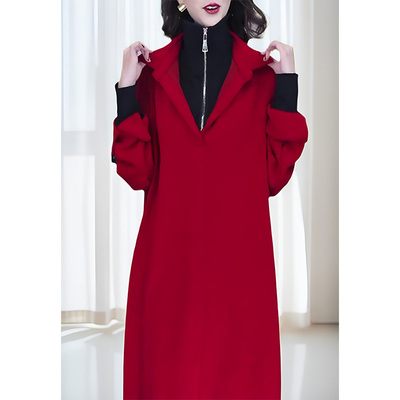 新款百搭显瘦简约时尚A字连衣裙