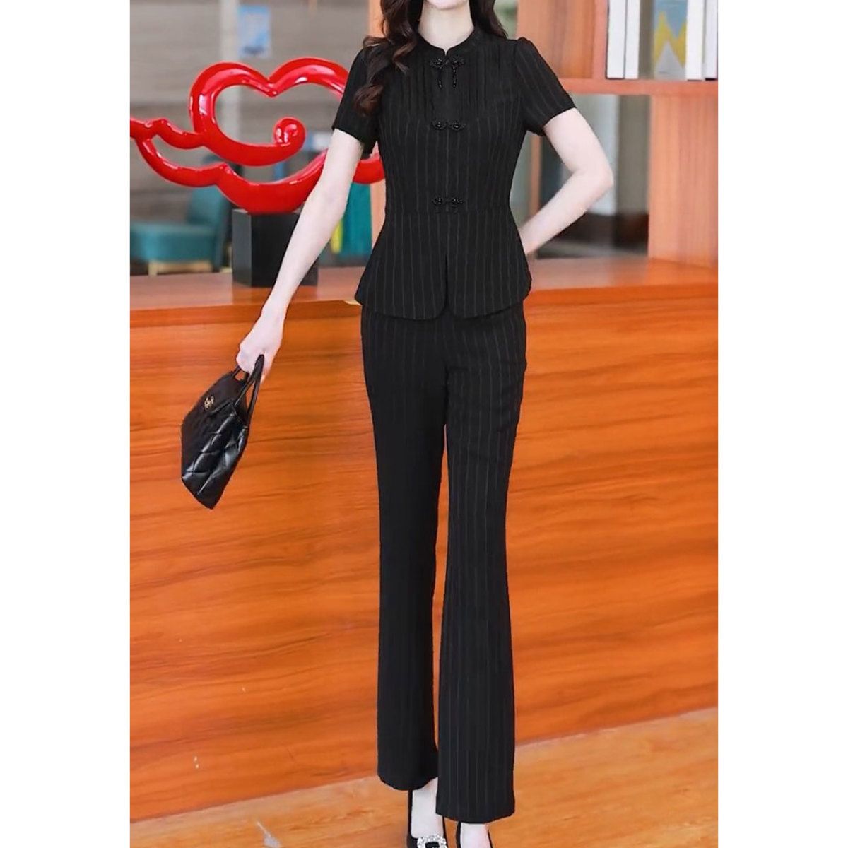 夏季新款时尚国风两件套装