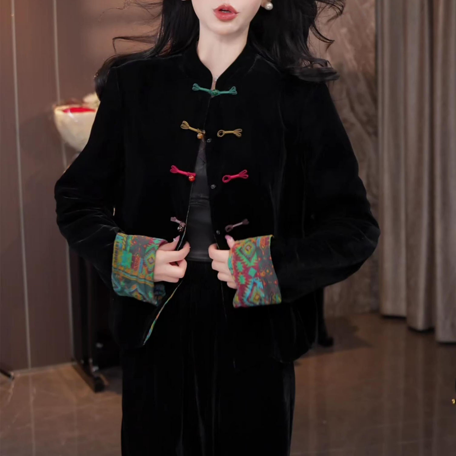 新款气质显瘦百搭新中式短外套