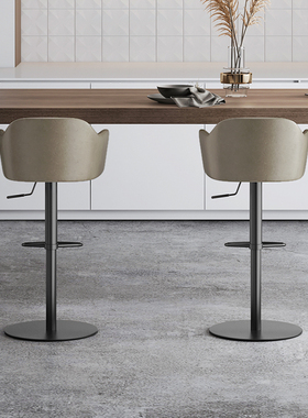 吧椅家用轻奢吧台椅现代简约椅子家用岛台吧凳扶手高脚升降椅760