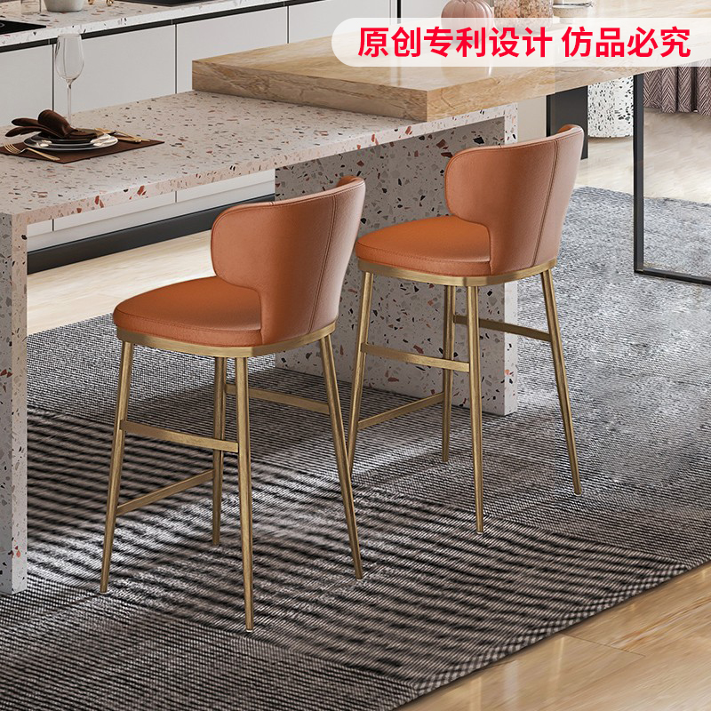 加高吧台椅轻奢简约固定55cm