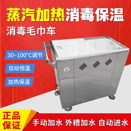 毛巾加热机商用电蒸箱不锈钢高温蒸汽消毒柜幼儿园足浴热熬毛巾车