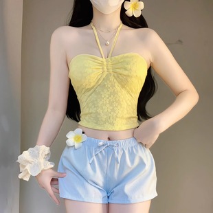 海边度假比基尼泳衣女分体三件套显白度假高级感平角底裤 辣妹性感