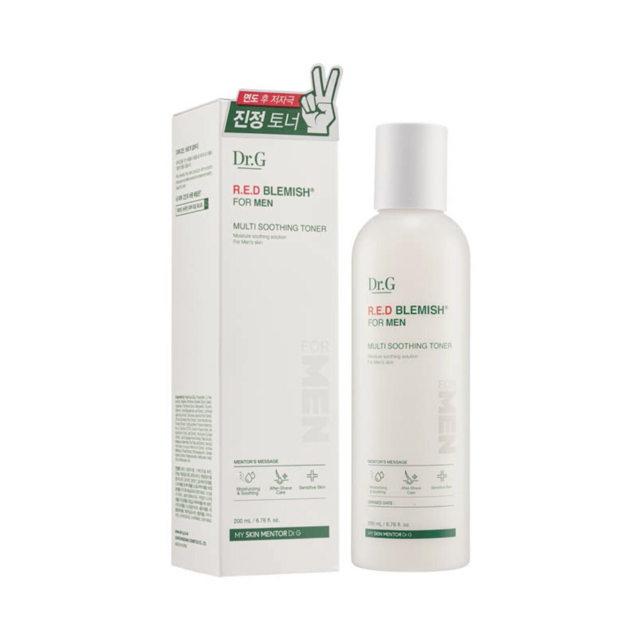 澳门代 韩国Dr.G蒂迩肌舒润修护保湿积雪草爽肤水乳液镇定200ml