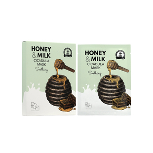 BOM蜂蜜牛奶清润补水面膜保湿肌肤透亮熬夜肌碧波曼蔓韩国进口