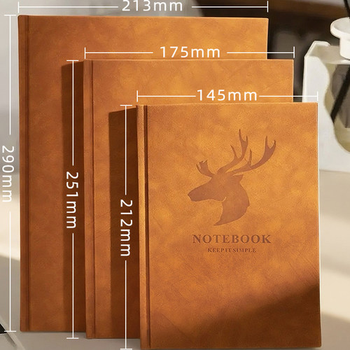 A5精装笔记本定制logoA4商务高档记事本B5硬面皮面工作会议记录本