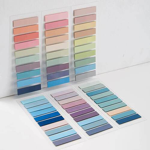 Colorful Transparent Sticky Notes Self -Adhesive Book Marker