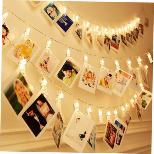 Photo Clip Light Banner Wedding Decoration Birthday Party De