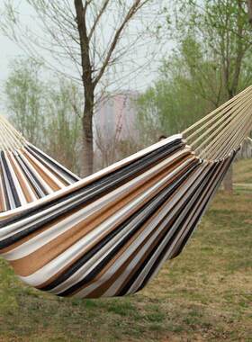 Canvas single hammock outdoor hammock帆布单人吊床户外野营