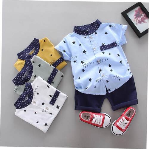 children Clothes T-shirt Shorts boy for Boys Set Baby Kids