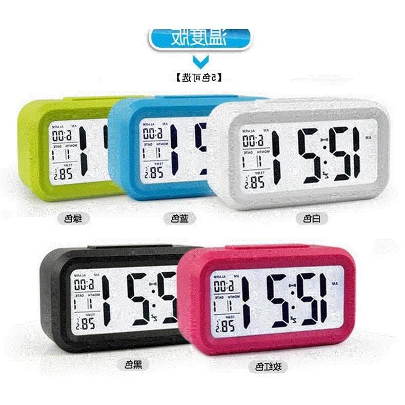 digital alarm led clock闹钟snooze control backlight calendar