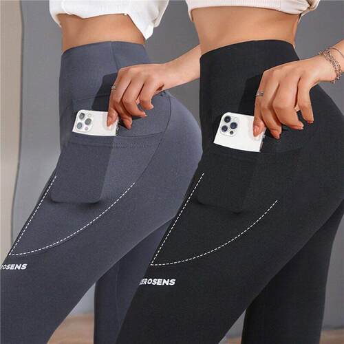 Seamless Leggings With Pocket Women Soft Workout Tights Fitn