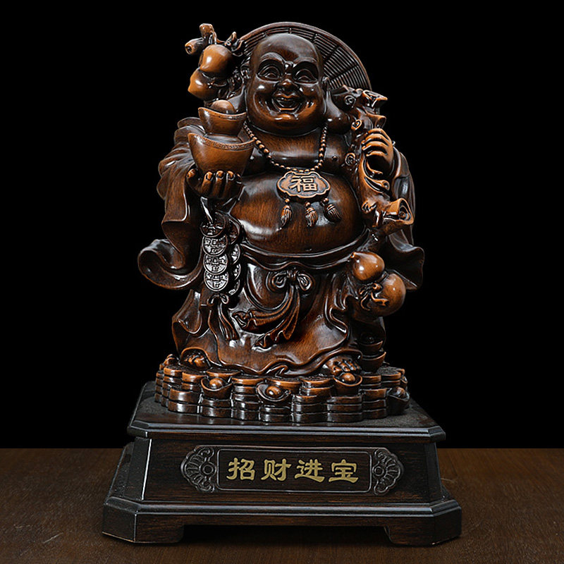 忆蔷弥勒佛摆件客厅玄关开业礼品