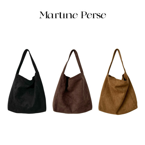 磨砂麂皮绒大容量斜挎单肩包