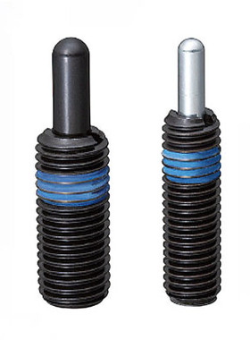 粗牙轻载短型弹簧柱塞PJLS10-5 PJFW12 16分度弹性销 定位伸缩柱