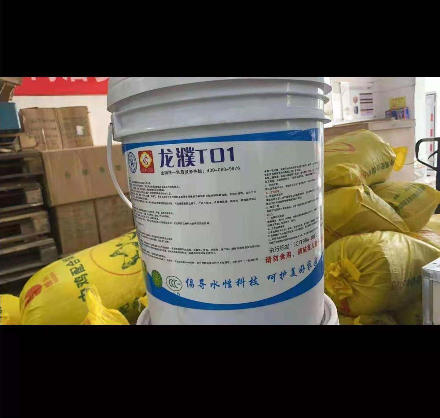 龙濮t01水池专用刚性防水涂料室内毛坯卫生间地下室养鱼水窖速凝