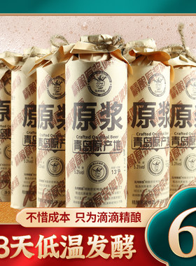 青岛崂山产地品鉴级高档发酵精酿啤酒岛湾精酿无添加全麦13度原浆