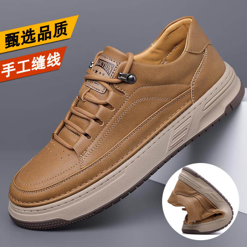 系带休闲皮鞋轻便时尚百搭软底