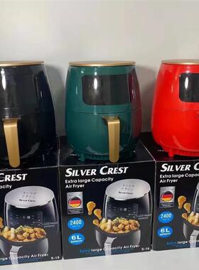 Air fryer家用智能触屏空气炸锅6L大容量薯条机欧规英规美规110V
