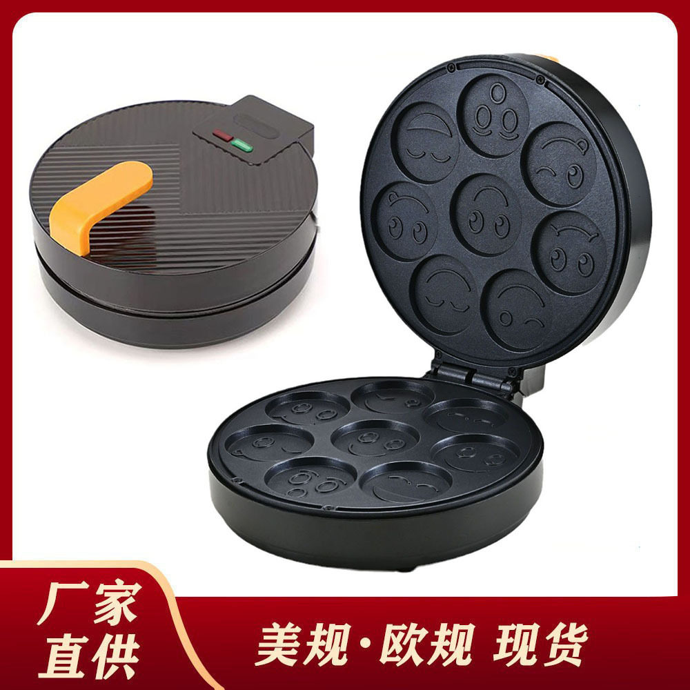 美规欧规动物饼干机 家用双面加热早餐面包机蛋糕机卡通华夫饼机