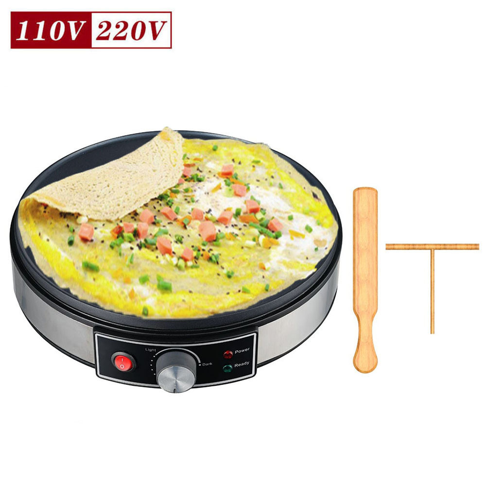 跨境30cm大盘面摊饼机薄饼机  可调节温度电饼铛鸡蛋煎饼机烤肉机