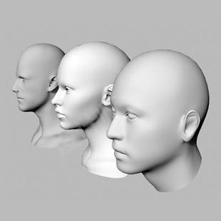 人头 人体头部犀牛模型rhino/3dmax/C4D/maya模型肖像建模渲染