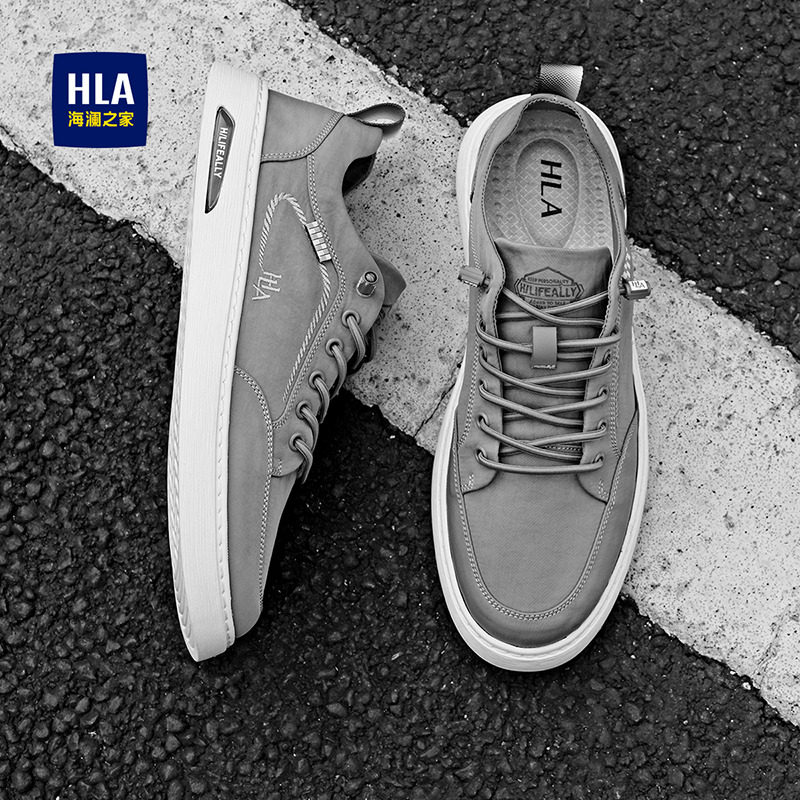 海澜之家男鞋2026新款春秋季透气休闲帆布板鞋男士一脚蹬爸爸布鞋,流行男鞋,帆布鞋,淘宝优惠券,粉丝福利购,淘宝优惠卷
