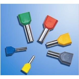 TE7508冷压端头 双线管形预绝缘端头 双线端子1000只一包