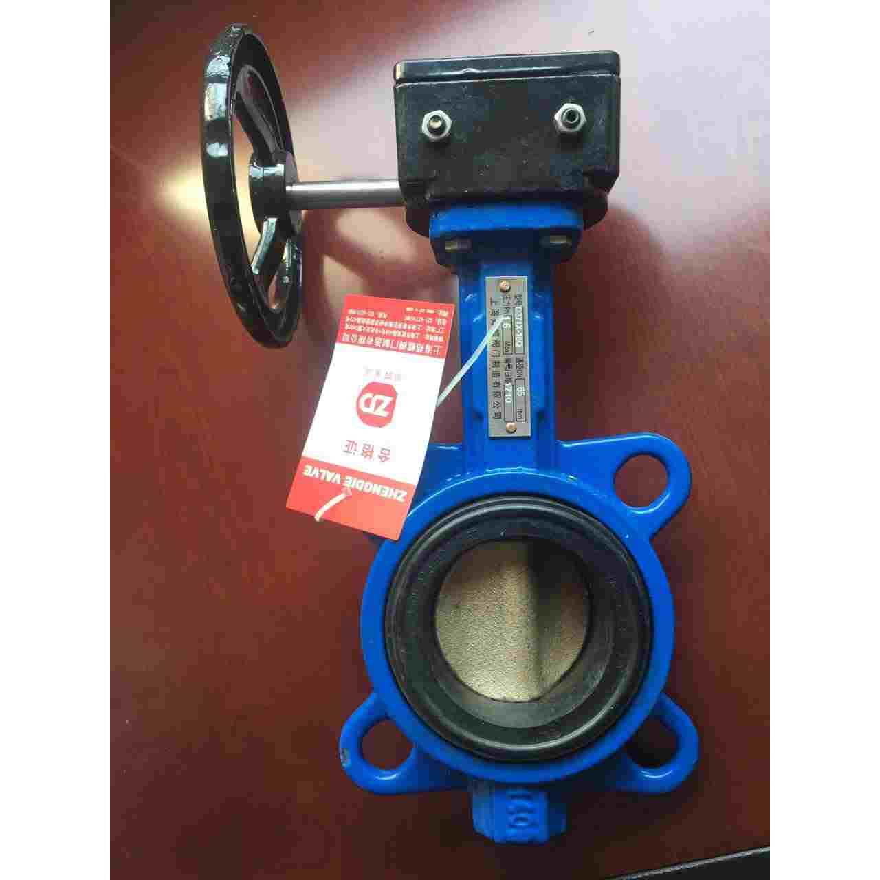 D371-10/16涡轮对夹式蝶阀 上海郑蝶/蝶阀/ 水蝶阀DN40-400