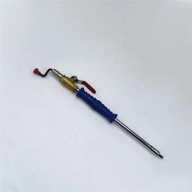 明之光手摇快速充气杆大货车轮胎加气杆带表加长加厚管壁加大开关