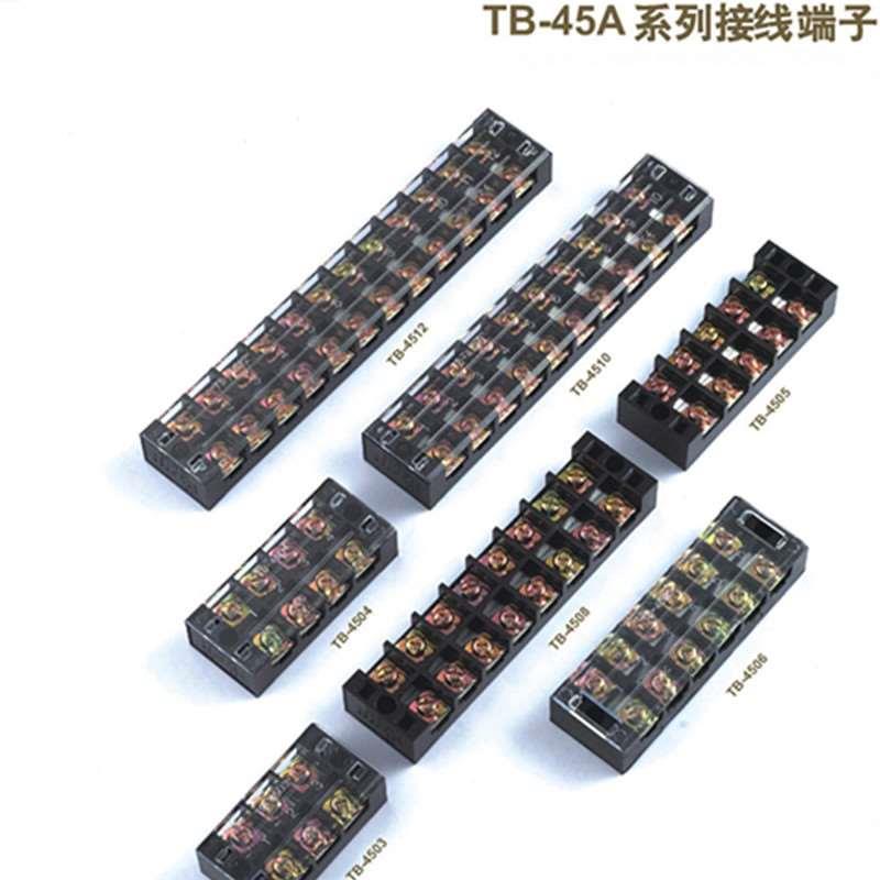 TB-4503接线端子排 板电流45A 3位固定式电线接插件连接器铜螺丝