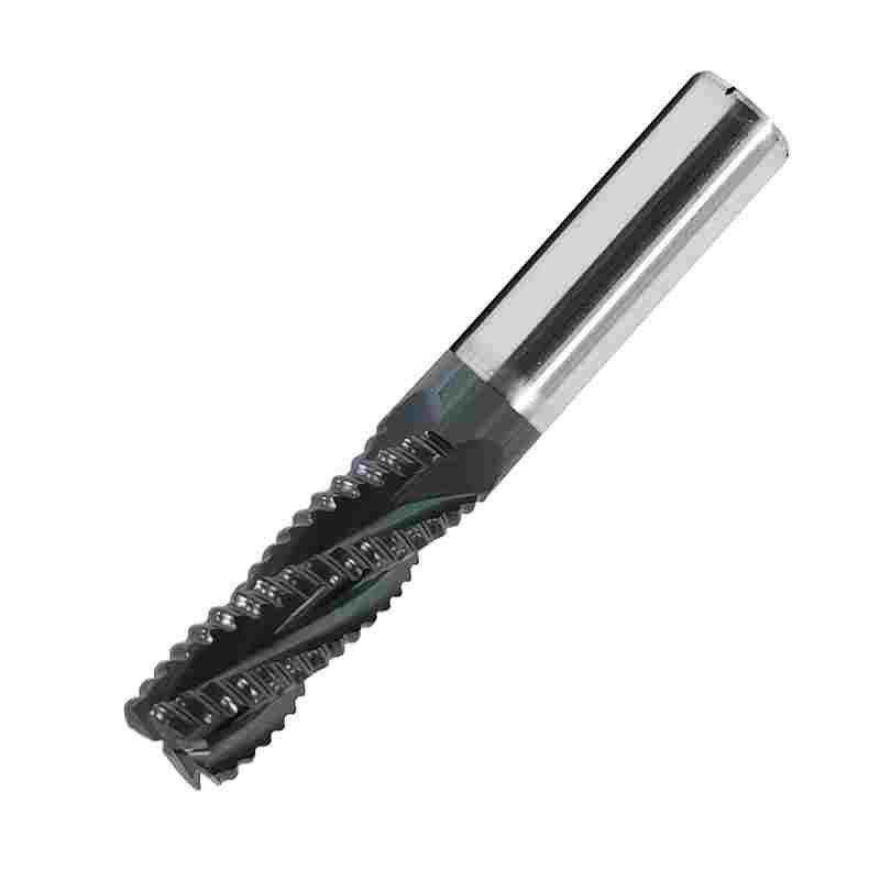 YJ含钴波刃TiALN涂层立铣刀高速钢M42不锈钢4刃高性能粗皮波刃