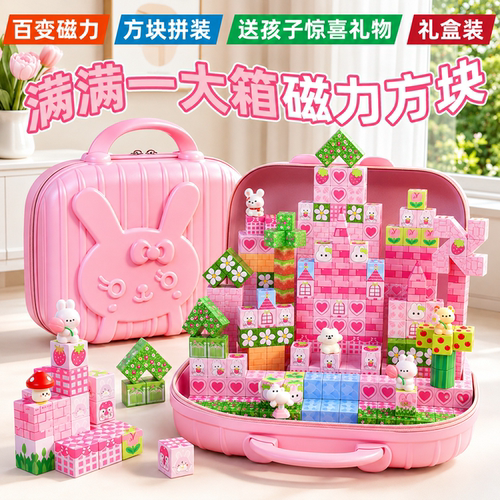 磁力积木0-3岁益智早教教具玩具