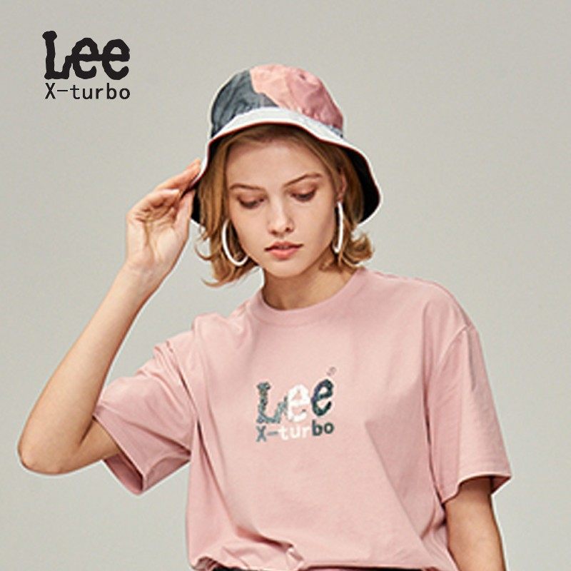 [LEE]官方联名男女纯棉短袖t恤宽松百搭休闲运动ins潮牌上衣体恤