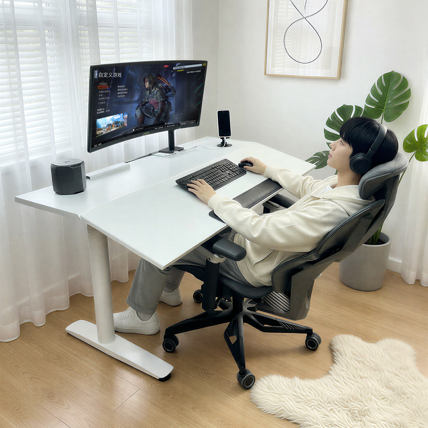 乘胜磁吸倾斜电动升降桌智能台式电脑桌家用学习桌,住宅家具,电动升降桌,淘宝优惠券,粉丝福利购,淘宝优惠卷