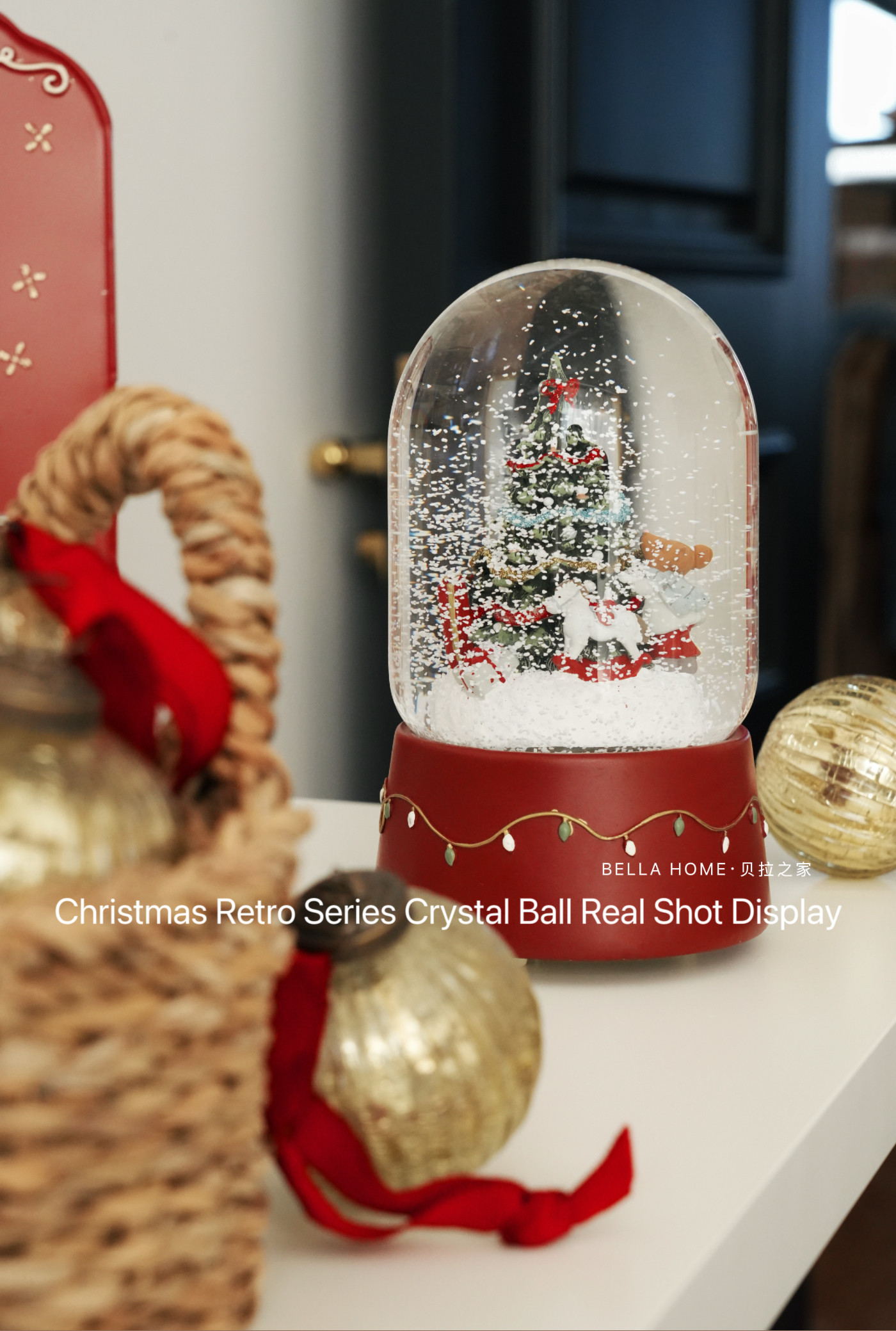 NEW YEAR GIFT ZARAHOME25 NEW CRYSTAL BALL MUSIC BOX LIGHT FESTIVE NEW YEARS EVE BIRTHDAY GIFT DECORATIONS
