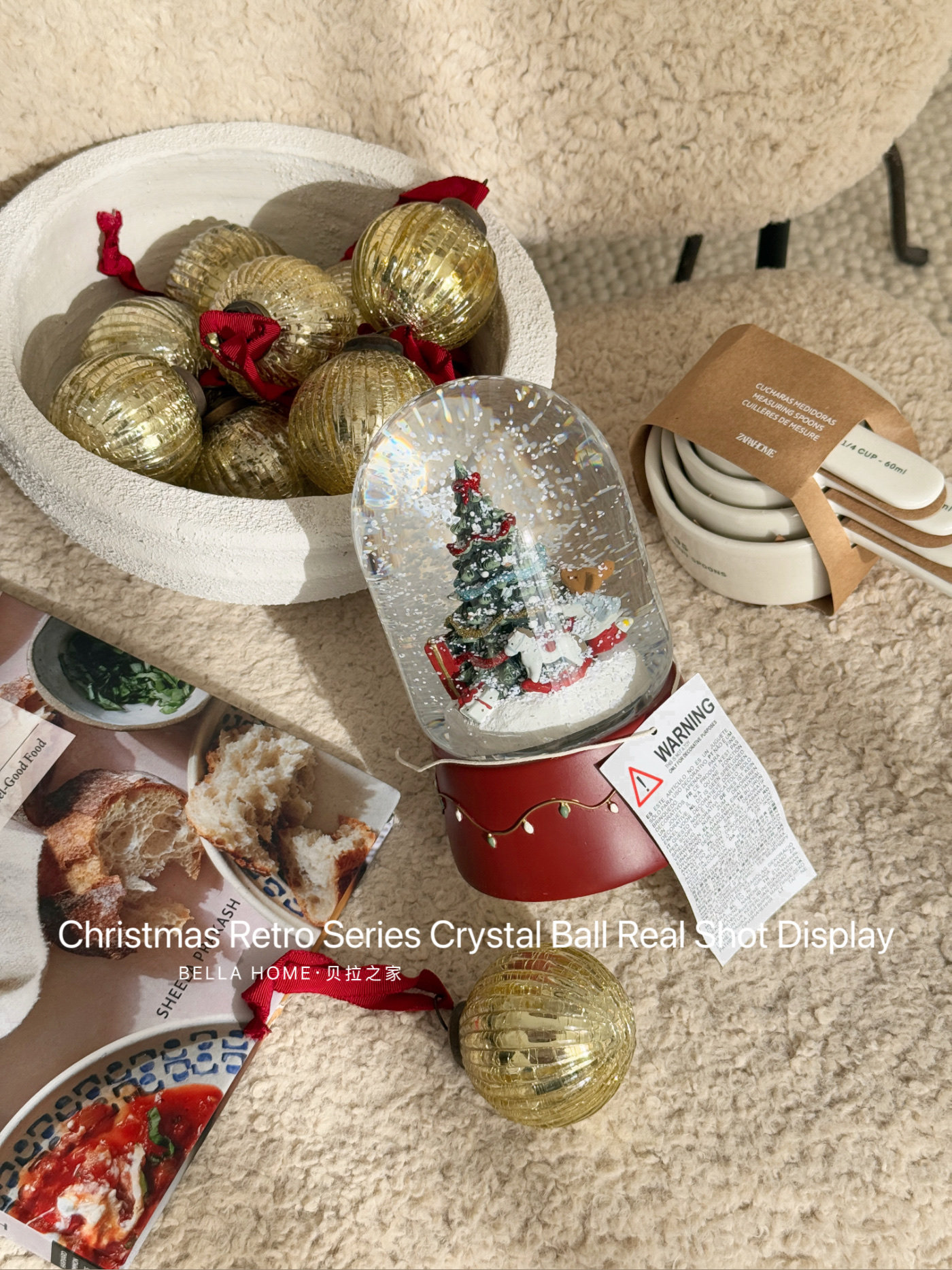 NEW YEAR GIFT ZARAHOME25 NEW CRYSTAL BALL MUSIC BOX LIGHT FESTIVE NEW YEARS EVE BIRTHDAY GIFT DECORATIONS