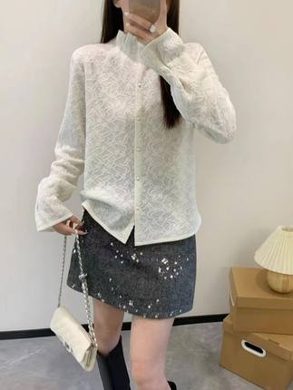 2025新款时尚百搭宽松显瘦上衣女设计感小众潮3133