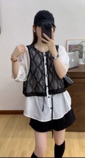 2026新款 百搭宽松显瘦上衣女设计感小众潮1316 时尚