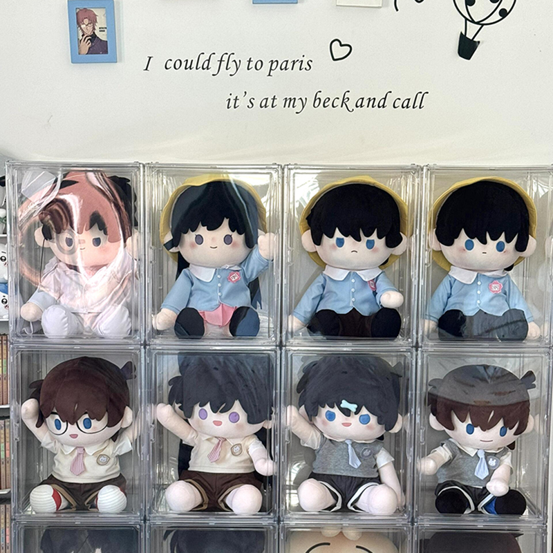 收纳展示柜透明整理防尘盒